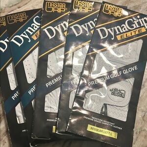 DynaGrip Elite Premium Golf Gloves Reg Left L MasterGrip NWT $25 each